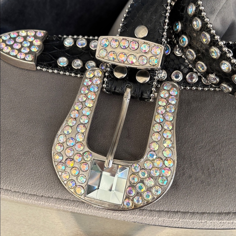Vintage year 2K Brett, Michaels rock of love super bling out belt leather